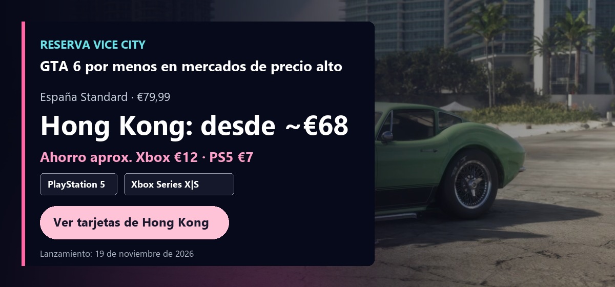 GTA 6 por menos en mercados de precio alto