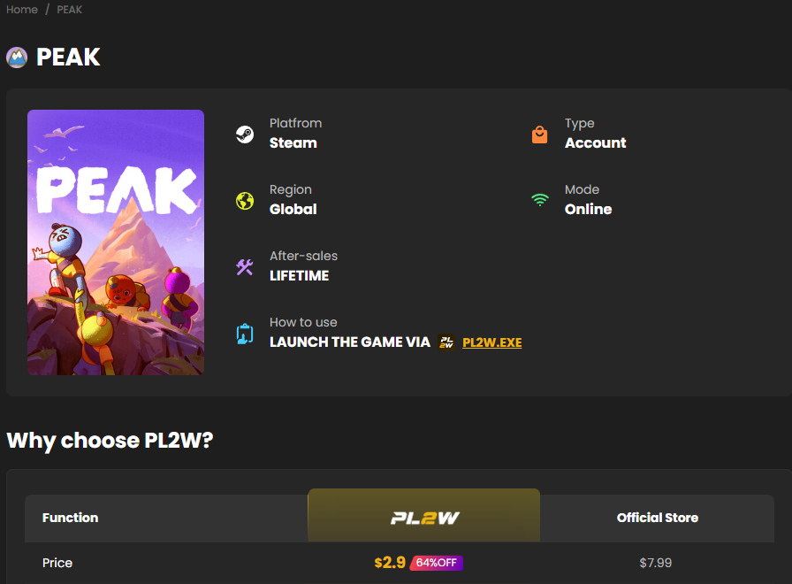 Buy Peak