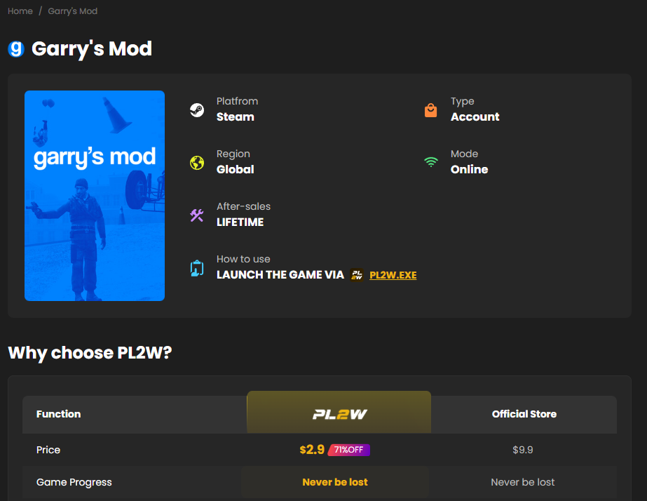 Buy Garry’s Mod CD KEY