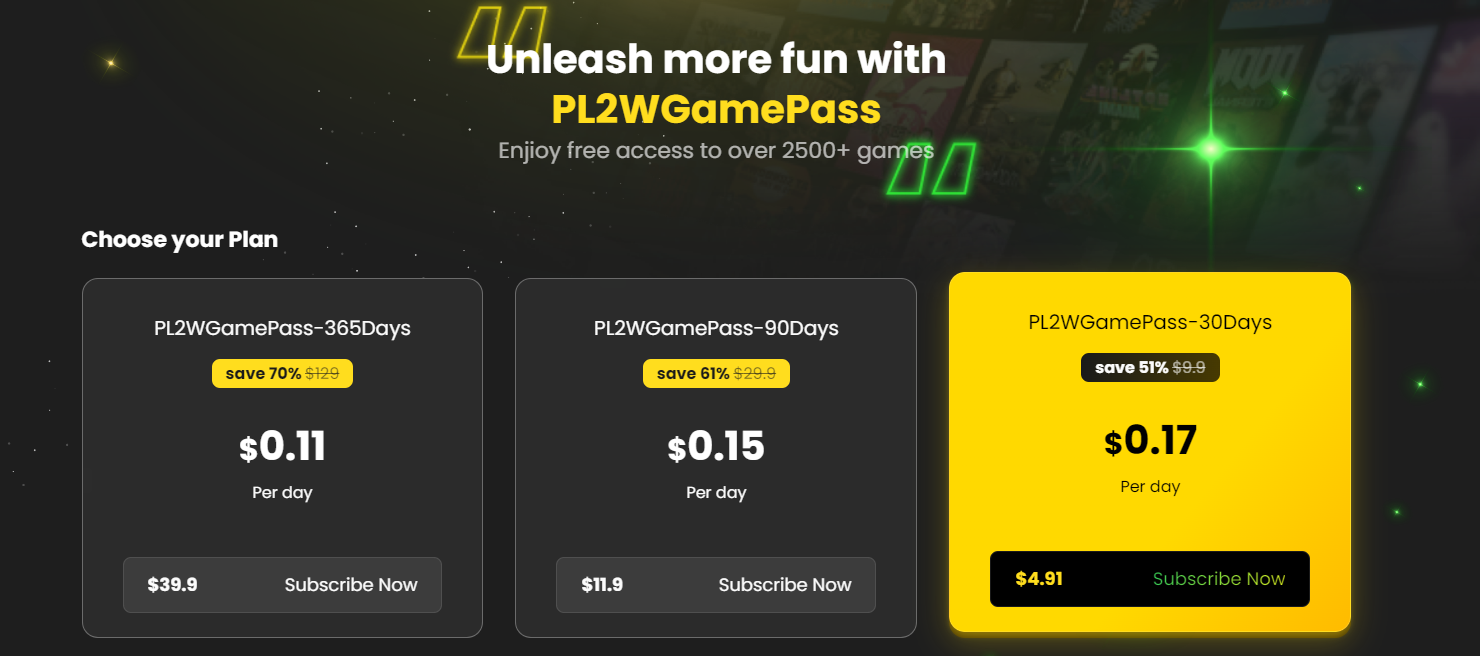 PL2W Game Pass