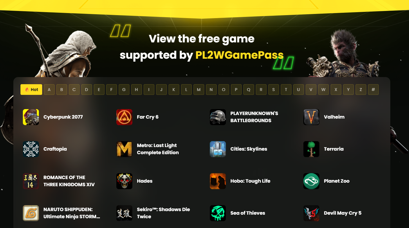 PL2W Game Pass