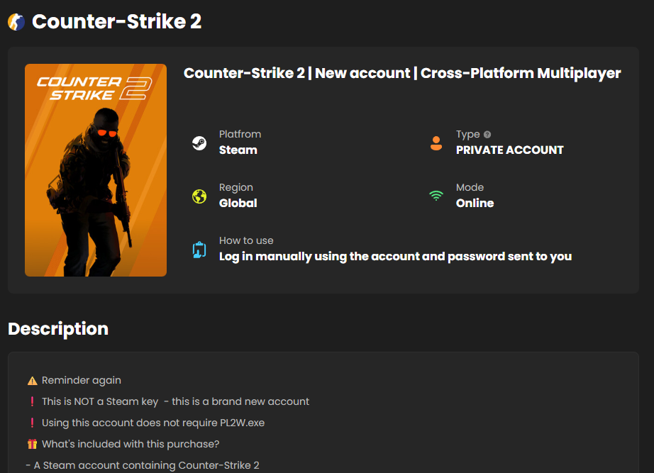 Buy Counter-Strike 2 Accounts Buy Counter-Strike 2 Accounts