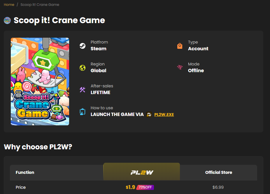 Buy Scoop it! Crane Game