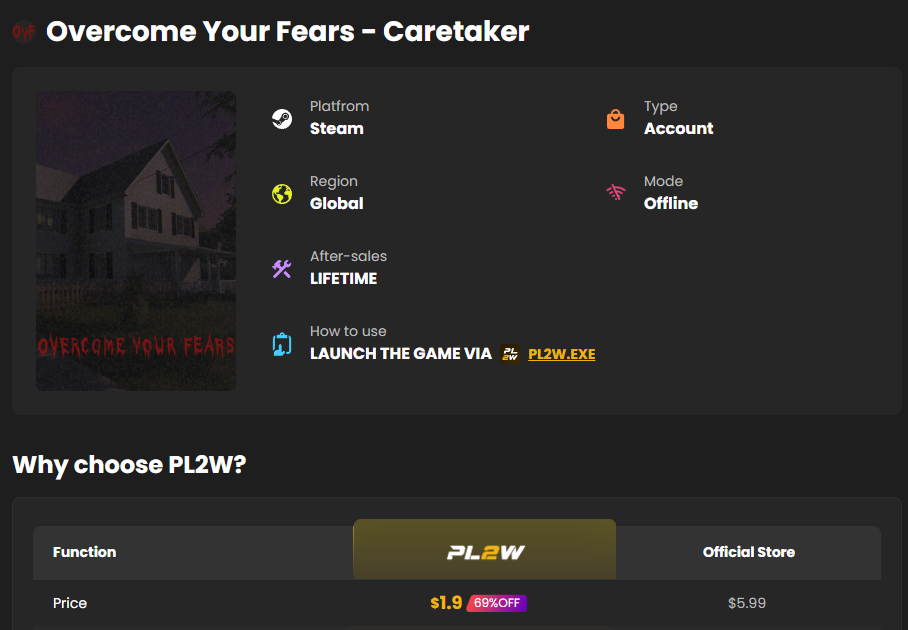 Buy Overcome Your Fears - Caretaker Buy Overcome Your Fears - Caretaker