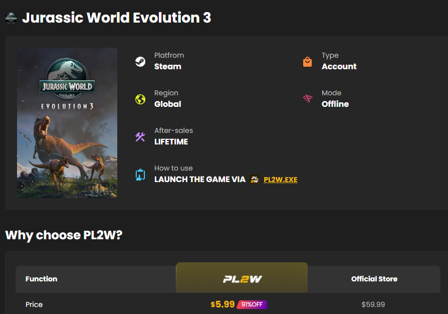 Buy Jurassic World Evolution 3 Buy Jurassic World Evolution 3