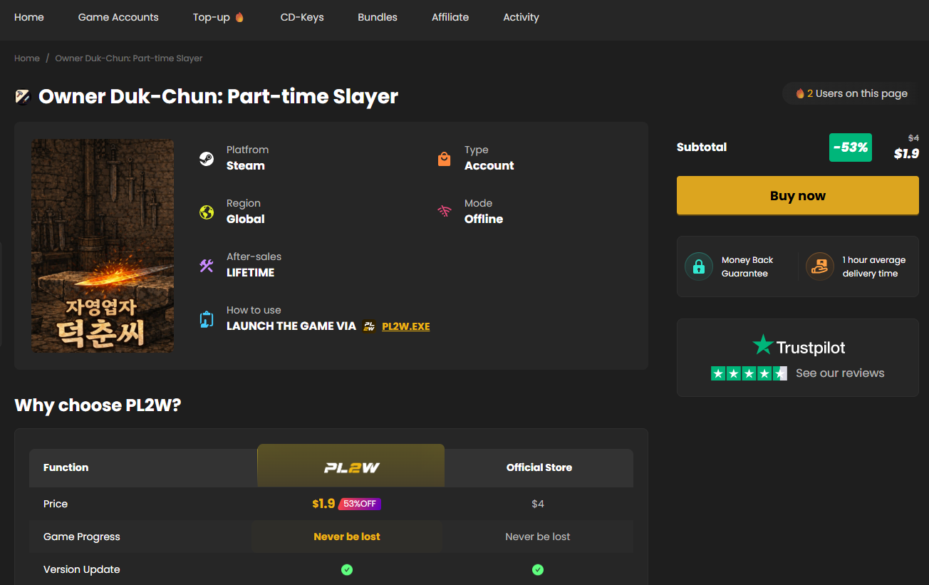 Buy Owner Duk-Chun: Part-time Slayer Buy Owner Duk-Chun: Part-time Slayer