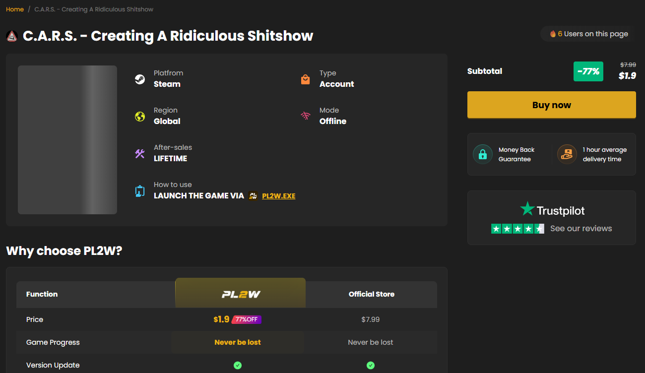 Buy C.A.R.S. - Creating A Ridiculous Shitshow Buy C.A.R.S. - Creating A Ridiculous Shitshow