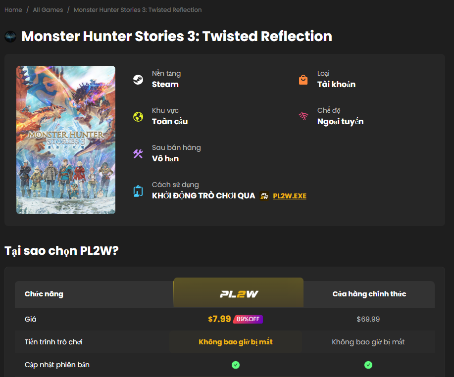 Monster Hunter Stories 3 giảm giá